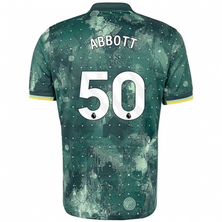 Kandiny Enfant Maillot George Abbott #50 Vert Menthe Troisieme 2024/25 T-Shirt