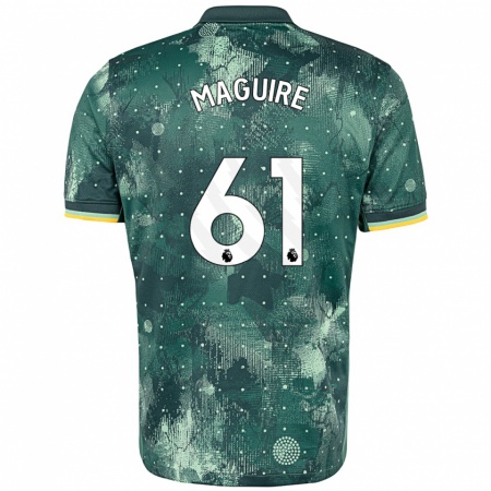 Kandiny Enfant Maillot Aaron Maguire #61 Vert Menthe Troisieme 2024/25 T-Shirt