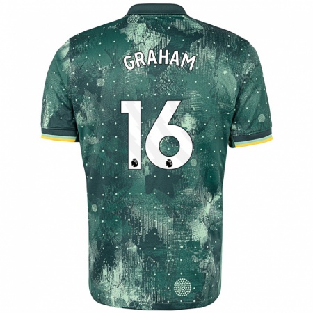 Kandiny Enfant Maillot Kit Graham #16 Vert Menthe Troisieme 2024/25 T-Shirt