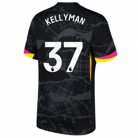 Kandiny Enfant Maillot Omari Kellyman #37 Noir Rose Troisieme 2024/25 T-Shirt