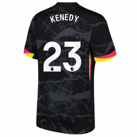 Kandiny Enfant Maillot Robert Kenedy #23 Noir Rose Troisieme 2024/25 T-Shirt