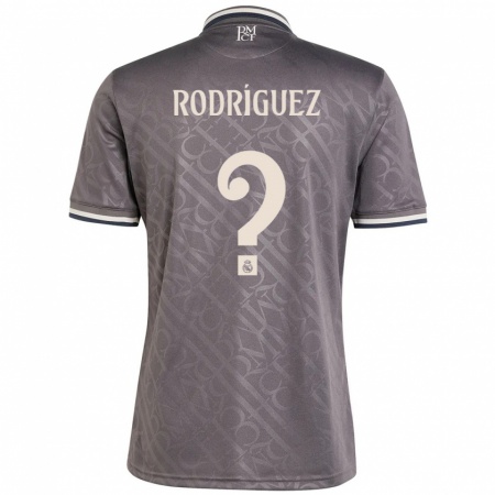 Kandiny Enfant Maillot Álvaro Rodríguez #0 Anthracite Troisieme 2024/25 T-Shirt