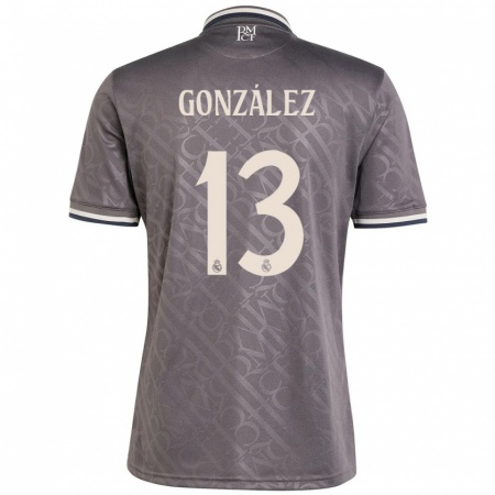 Kandiny Enfant Maillot Fran González #13 Anthracite Troisieme 2024/25 T-Shirt