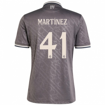 Kandiny Enfant Maillot Joan Martínez #41 Anthracite Troisieme 2024/25 T-Shirt