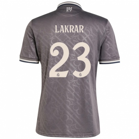 Kandiny Enfant Maillot Maëlle Lakrar #23 Anthracite Troisieme 2024/25 T-Shirt