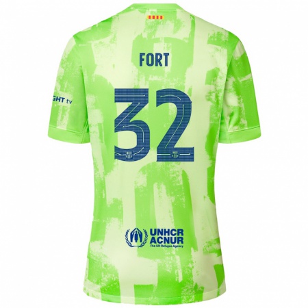 Kandiny Enfant Maillot Héctor Fort #32 Citron Vert Troisieme 2024/25 T-Shirt