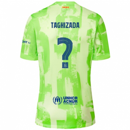 Kandiny Enfant Maillot Eldar Taghizada #0 Citron Vert Troisieme 2024/25 T-Shirt