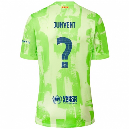 Kandiny Enfant Maillot Quim Junyent #0 Citron Vert Troisieme 2024/25 T-Shirt