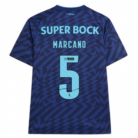 Kandiny Enfant Maillot Iván Marcano #5 Bleu Marine Troisieme 2024/25 T-Shirt