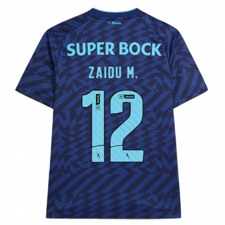 Kandiny Enfant Maillot Zaidu #12 Bleu Marine Troisieme 2024/25 T-Shirt