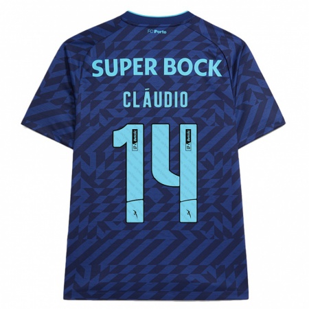 Kandiny Enfant Maillot Cláudio Ramos #14 Bleu Marine Troisieme 2024/25 T-Shirt