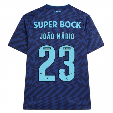 Kandiny Enfant Maillot João Mário #23 Bleu Marine Troisieme 2024/25 T-Shirt