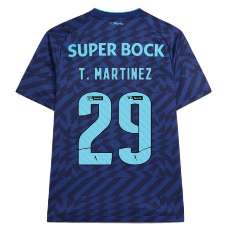 Kandiny Enfant Maillot Toni Martínez #29 Bleu Marine Troisieme 2024/25 T-Shirt