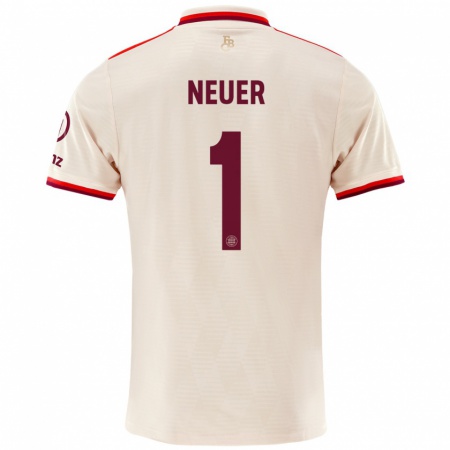 Kandiny Enfant Maillot Manuel Neuer #1 Lin Troisieme 2024/25 T-Shirt