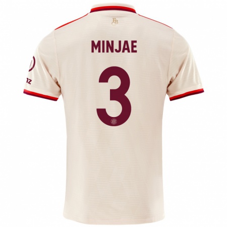 Kandiny Enfant Maillot Min-Jae Kim #3 Lin Troisieme 2024/25 T-Shirt