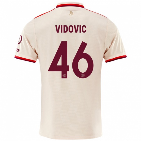 Kandiny Enfant Maillot Gabriel Vidovic #46 Lin Troisieme 2024/25 T-Shirt