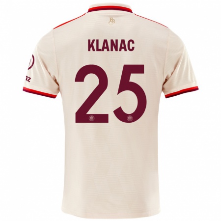 Kandiny Enfant Maillot Luka Klanac #25 Lin Troisieme 2024/25 T-Shirt