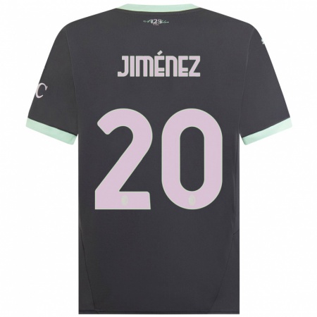 Kandiny Enfant Maillot Álex Jiménez #20 Gris Troisieme 2024/25 T-Shirt