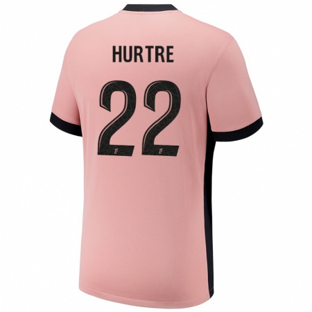 Kandiny Enfant Maillot Oceane Hurtre #22 Rouille Rose Troisieme 2024/25 T-Shirt