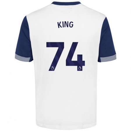 Kandiny Homme Maillot Maeson King #74 Blanc Bleu Tenues Domicile 2024/25 T-Shirt