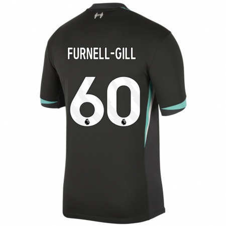 Kandiny Homme Maillot Luca Furnell-Gill #60 Noir Anthracite Blanc Tenues Extérieur 2024/25 T-Shirt