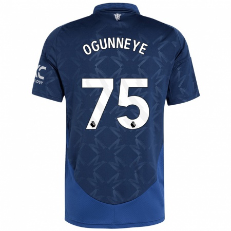 Kandiny Homme Maillot Habeeb Ogunneye #75 Indigo Tenues Extérieur 2024/25 T-Shirt