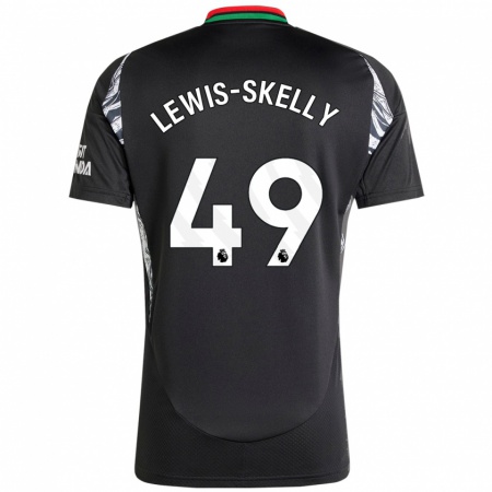 Kandiny Homme Maillot Myles Lewis-Skelly #49 Noir Tenues Extérieur 2024/25 T-Shirt