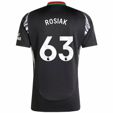 Kandiny Homme Maillot Michal Rosiak #63 Noir Tenues Extérieur 2024/25 T-Shirt