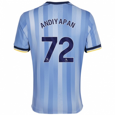 Kandiny Homme Maillot William Andiyapan #72 Bleu Clair Tenues Extérieur 2024/25 T-Shirt