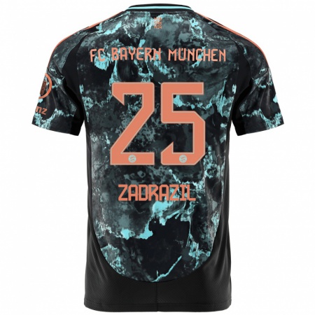 Kandiny Homme Maillot Sarah Zadrazil #25 Noir Tenues Extérieur 2024/25 T-Shirt