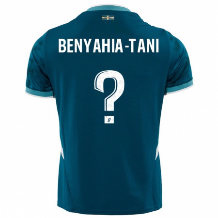 Kandiny Homme Maillot Aylan Benyahia-Tani #0 Turquoise Bleu Tenues Extérieur 2024/25 T-Shirt