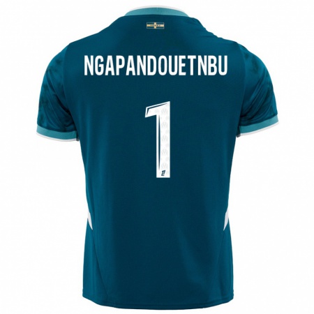 Kandiny Homme Maillot Simon Ngapandouetnbu #1 Turquoise Bleu Tenues Extérieur 2024/25 T-Shirt