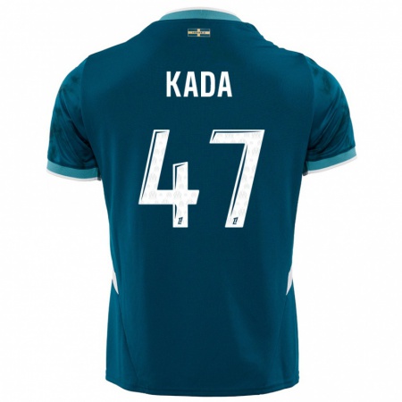 Kandiny Homme Maillot Joakim Kada #47 Turquoise Bleu Tenues Extérieur 2024/25 T-Shirt