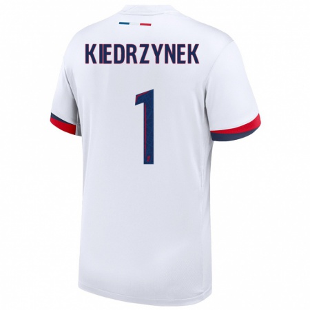 Kandiny Homme Maillot Katarzyna Kiedrzynek #1 Blanc Bleu Rouge Tenues Extérieur 2024/25 T-Shirt