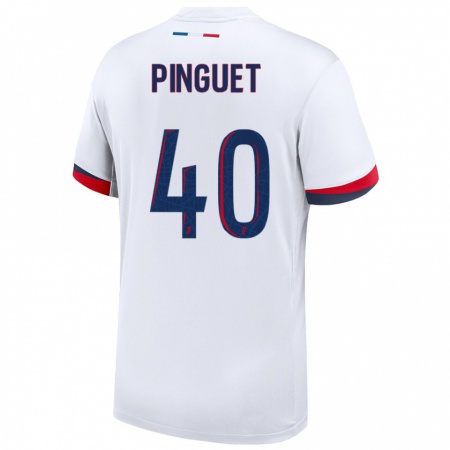 Kandiny Homme Maillot Alice Pinguet #40 Blanc Bleu Rouge Tenues Extérieur 2024/25 T-Shirt