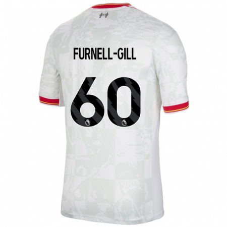 Kandiny Homme Maillot Luca Furnell-Gill #60 Blanc Rouge Noir Troisieme 2024/25 T-Shirt