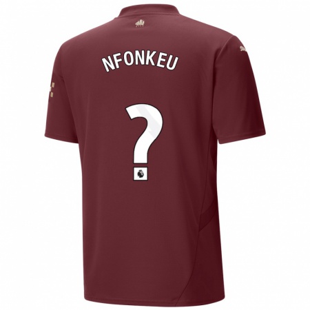 Kandiny Homme Maillot Brooklyn Nfonkeu #0 Marron Troisieme 2024/25 T-Shirt