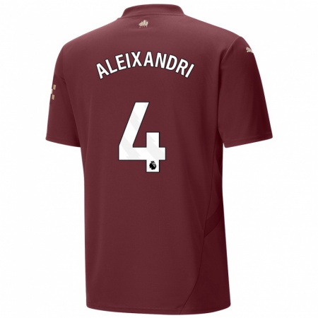 Kandiny Homme Maillot Laia Aleixandri #4 Marron Troisieme 2024/25 T-Shirt