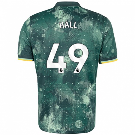 Kandiny Homme Maillot Tyrese Hall #49 Vert Menthe Troisieme 2024/25 T-Shirt