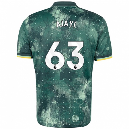 Kandiny Homme Maillot Damola Ajayi #63 Vert Menthe Troisieme 2024/25 T-Shirt