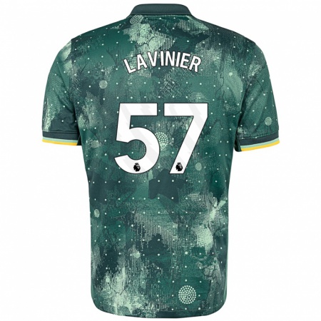 Kandiny Homme Maillot Marcel Lavinier #57 Vert Menthe Troisieme 2024/25 T-Shirt