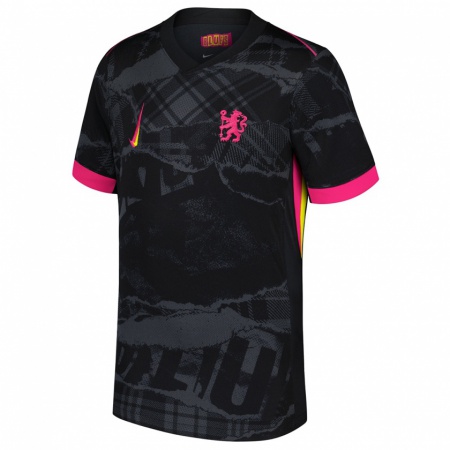 Kandiny Homme Maillot Lexi Potter #0 Noir Rose Troisieme 2024/25 T-Shirt