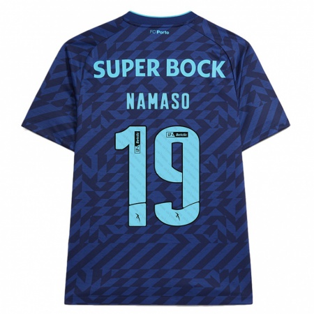 Kandiny Homme Maillot Danny Namaso #19 Bleu Marine Troisieme 2024/25 T-Shirt