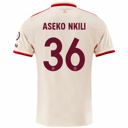 Kandiny Homme Maillot Noël Aséko Nkili #36 Lin Troisieme 2024/25 T-Shirt