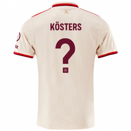 Kandiny Homme Maillot Matthias Kösters #0 Lin Troisieme 2024/25 T-Shirt