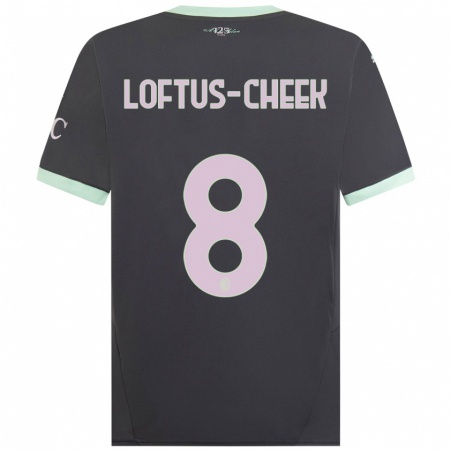 Kandiny Homme Maillot Ruben Loftus-Cheek #8 Gris Troisieme 2024/25 T-Shirt