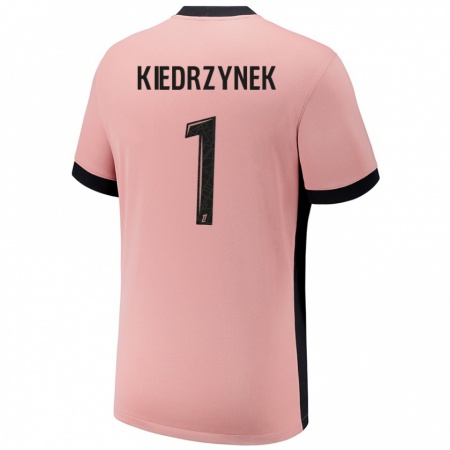 Kandiny Homme Maillot Katarzyna Kiedrzynek #1 Rouille Rose Troisieme 2024/25 T-Shirt