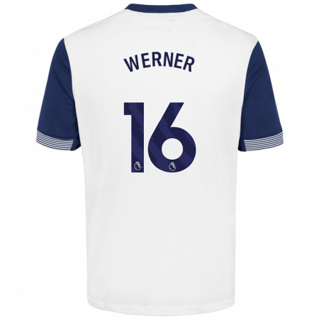 Kandiny Femme Maillot Timo Werner #16 Blanc Bleu Tenues Domicile 2024/25 T-Shirt