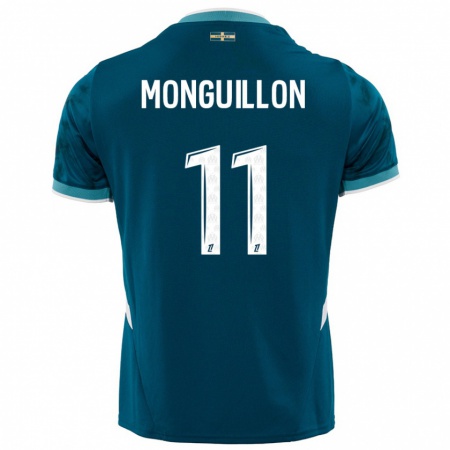 Kandiny Femme Maillot Coralie Monguillon #11 Turquoise Bleu Tenues Extérieur 2024/25 T-Shirt