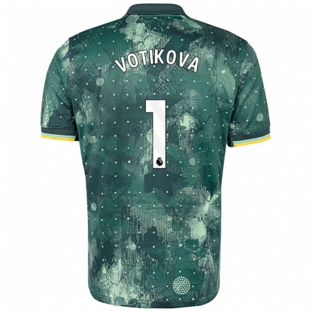 Kandiny Femme Maillot Barbora Votíková #1 Vert Menthe Troisieme 2024/25 T-Shirt